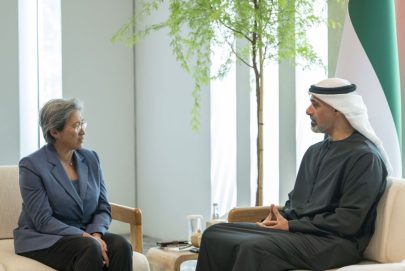 خالد بن محمد بن زايد يبحث مع رئيس مجلس إدارة شركة “إي إم دي” فرص التعاون في مجال الذكاء الاصطناعي