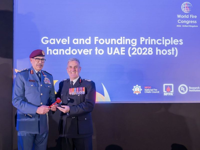 الإمارات تستضيف «الكونغرس العالمي للإطفاء 2028» للمرة الأولى في الشرق الأوسط