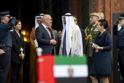رئيس الدولة يلتقي عمدة برلين في إطار “زيارة دولة” إلى ألمانيا