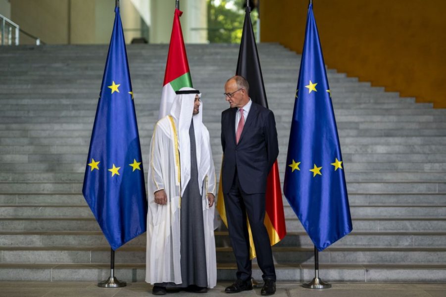 رئيس الدولة والمستشار الألماني يشهدان إطلاق الحوار الإستراتيجي وإعلان نوايا بشأن إنشاء مجلس استثمار إماراتي ـ ألماني وعددا من الاتفاقات