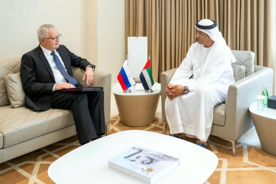 سعيد الهاجري يلتقي غيورغي بوريسينكو، نائب وزير خارجية روسيا الاتحادية