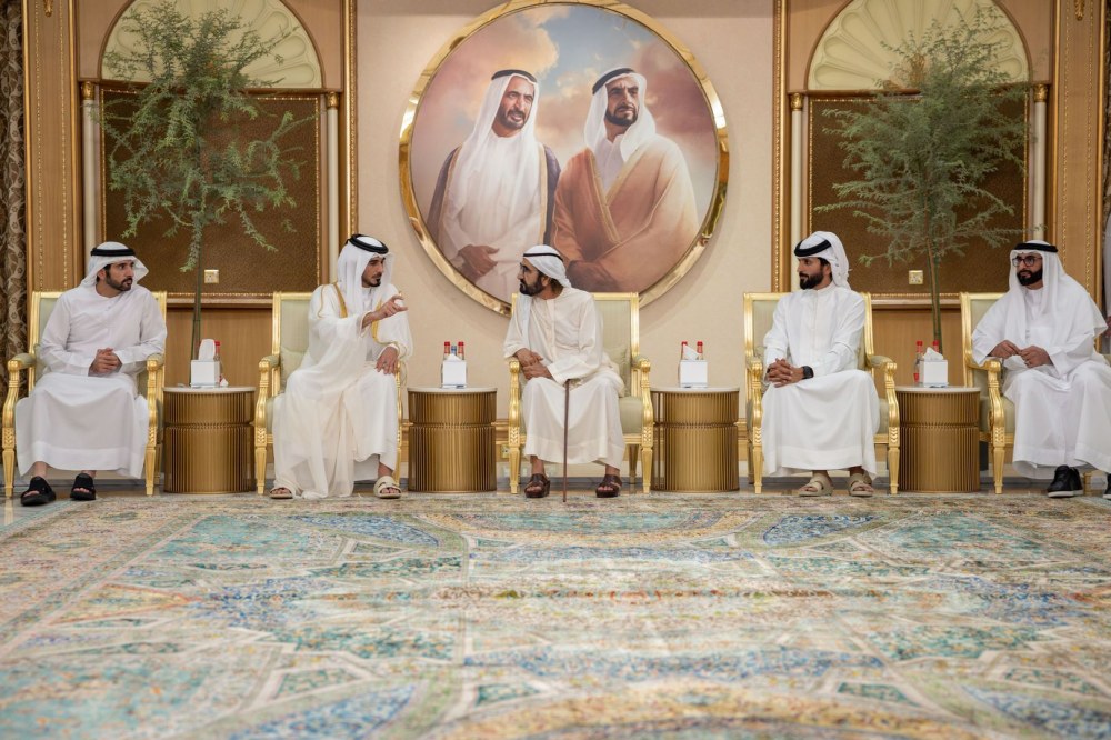 محمد بن راشد يتقبّل التعازي في وفاة أحمد بن راشد لليوم الثاني على التوالي