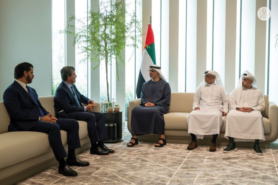 خالد بن محمد بن زايد يلتقي رئيس مجلس إدارة “جنرال أتلانتيك”