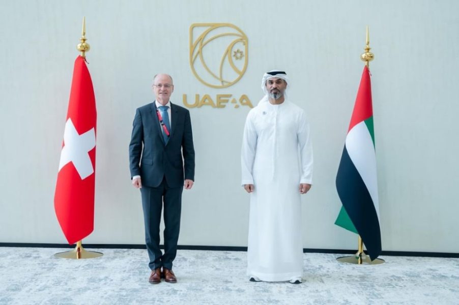رئيس جهاز الإمارات للمحاسبة يستقبل مسؤولين دوليين على هامش مؤتمر الأمم المتحدة الـ15 لمنع الجريمة والعدالة الجنائية