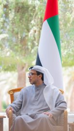 منصور بن زايد يستقبل وزير العدل الأردني