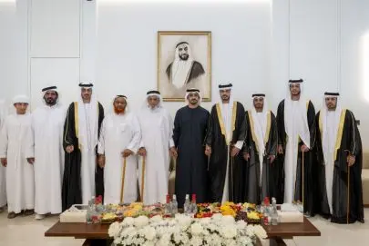 زايد بن محمد بن زايد يحضر حفل استقبال بمناسبة زفاف أنجال صالح سليم المنهالي
