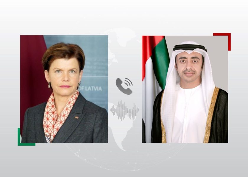 عبدالله بن زايد ووزيرة خارجية لاتفيا يبحثان هاتفيا العلاقات الثنائية والتطورات الإقليمية والدولية