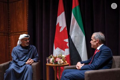 ولي عهد أبوظبي ورئيس وزراء كندا يبحثان العلاقات الثنائية بين البلدين
