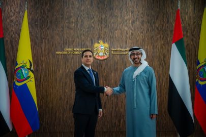 عبدالله بن زايد يستقبل وزير خارجية الإكوادور ويبحثان تعزيز علاقات التعاون والشراكة بين البلدين